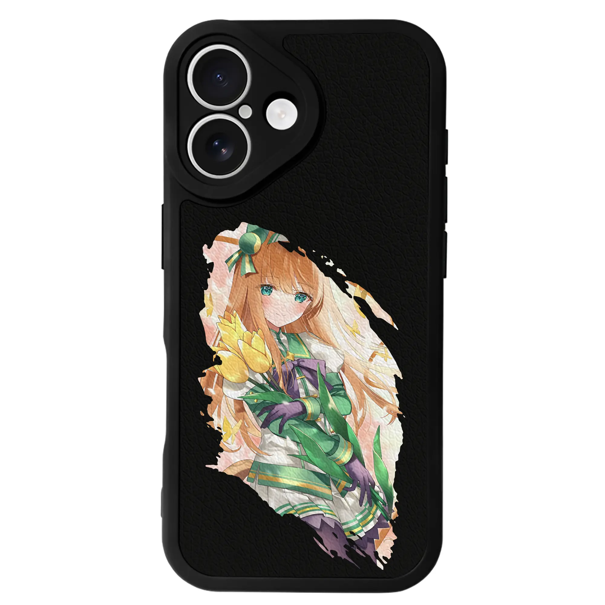 ウマ娘 プリティーダービー グッズ サイレンススズカ - IPhone 16シリーズ対応 ・ シリコンスマホケース ・ レザー調 ・ 高精度フィット ・ 耐衝撃 ・ ワイヤレス充電対応 ・ 精密カット